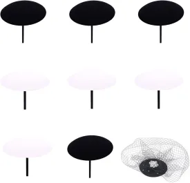 10Pcs Fascinator Base, Round Hat Base, Fascinator Hat Base, Sinamay Hat Base, Cocktail Hat Craft Material Supply
