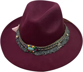 1920S Men Fedora Hat Cap for Men Panama Hat Jazz Cap for 1920S Mens Classic Costume Accessories