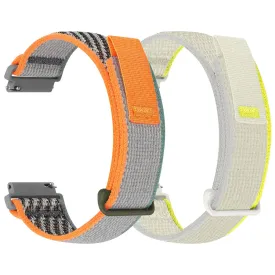 2 Pcs 20mm 22mm Nylon Quick Release Smart Watch Strap