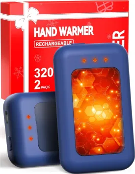 AI Hand Warmers Rechargeable, Reusable Portable Electric Hand Warmer, Fast Intelligent Heating in 1 Second, Gifts for Christmas, Outdoor, Golf, Hunting, Camping Accessories