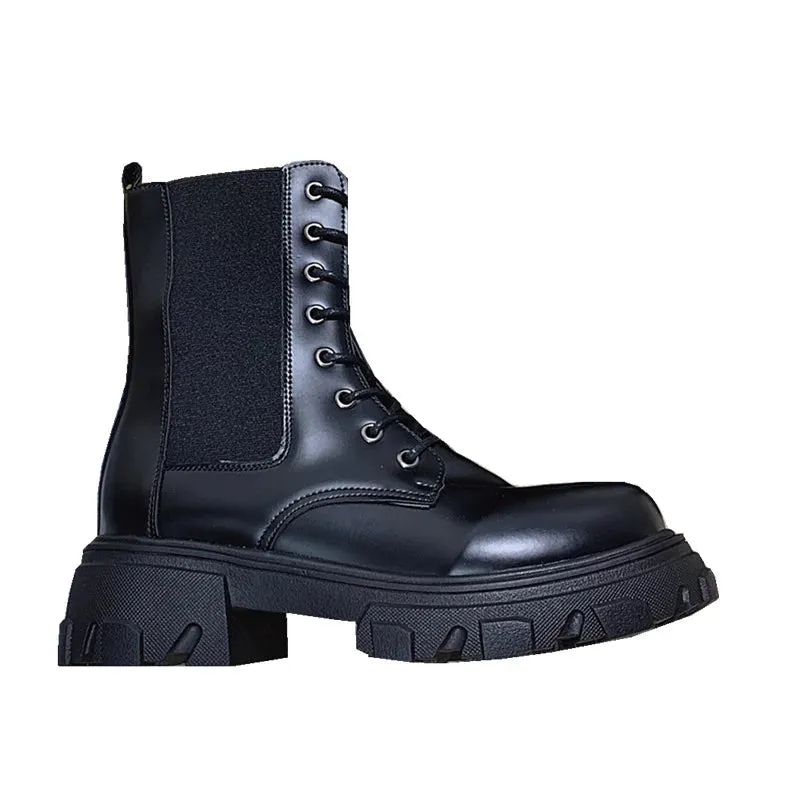 Biker Bash Lace Up Ankle Boots