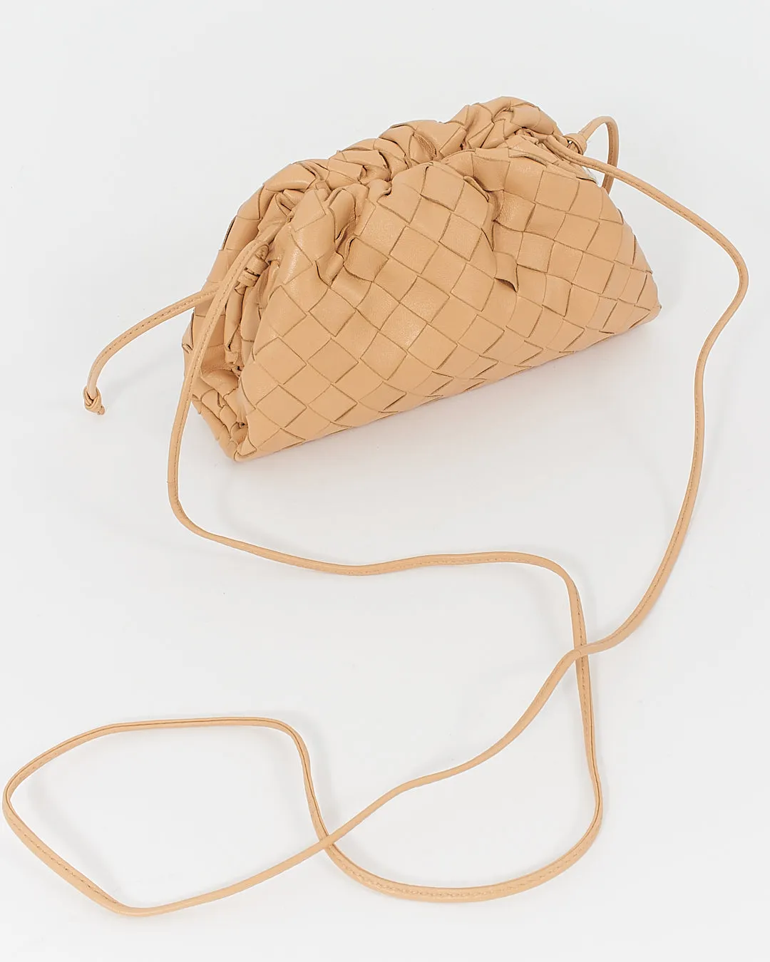 Bottega Veneta Almond Intrecciato The Mini Pouch Bag