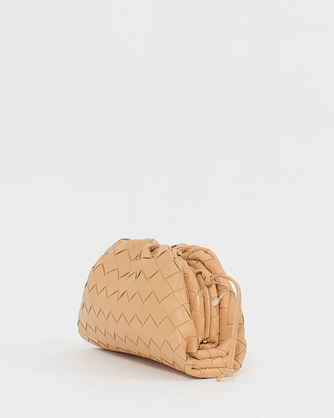Bottega Veneta Almond Intrecciato The Mini Pouch Bag