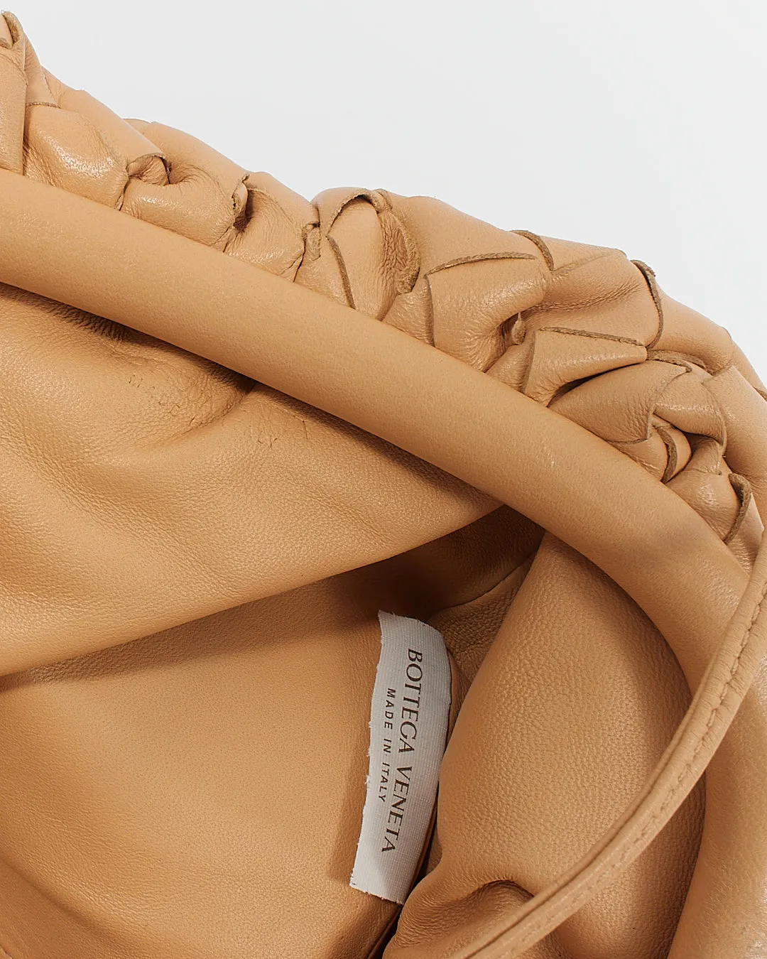 Bottega Veneta Almond Intrecciato The Mini Pouch Bag