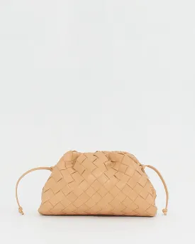 Bottega Veneta Almond Intrecciato The Mini Pouch Bag