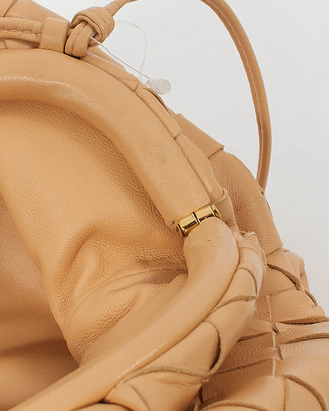 Bottega Veneta Almond Intrecciato The Mini Pouch Bag