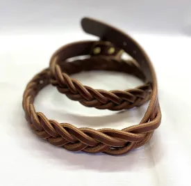 Braided Leather Belt