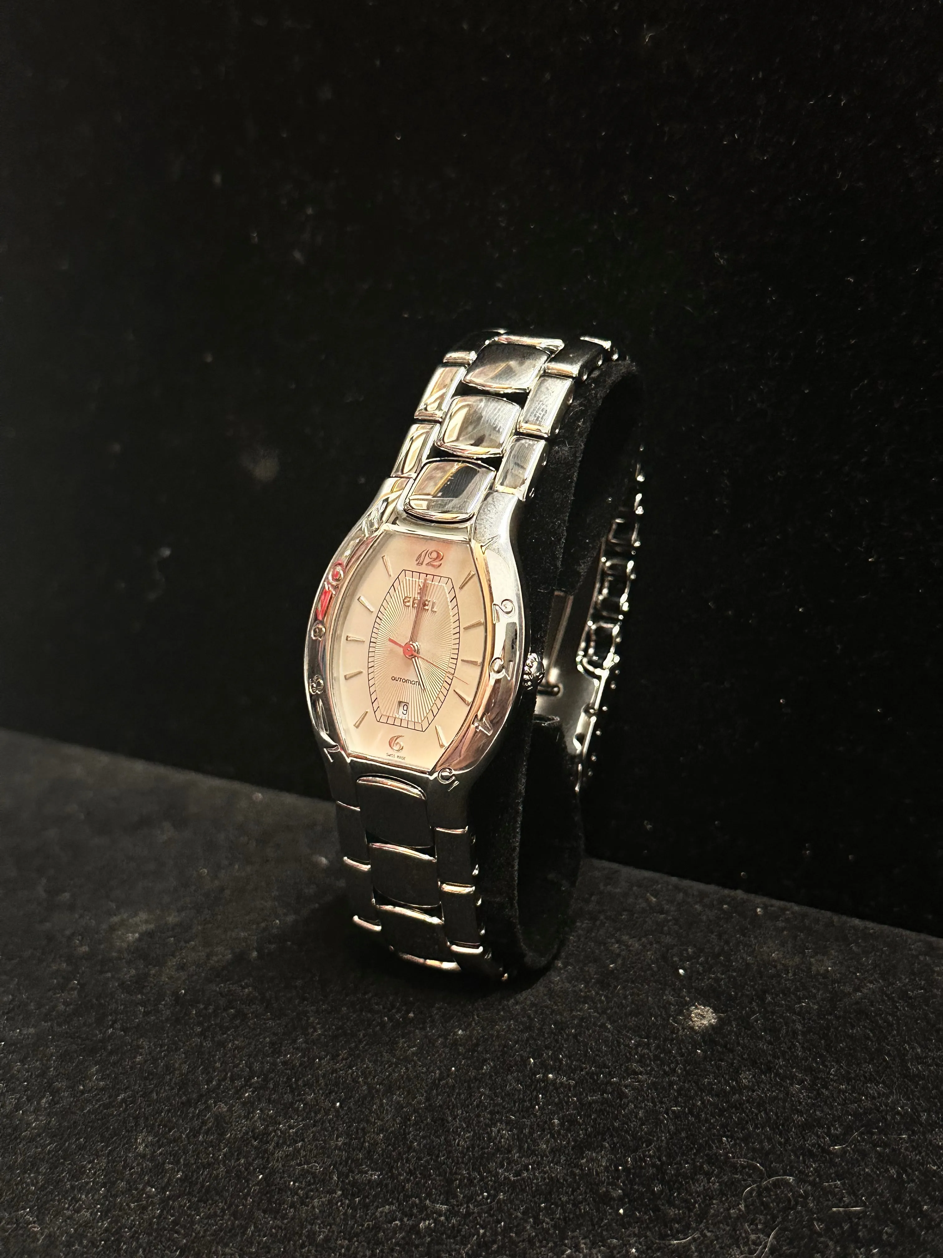 Brand New Ebel Unusual Tonneau Shape Stainless Steel WATCH - $10K APR w/ COA!!!