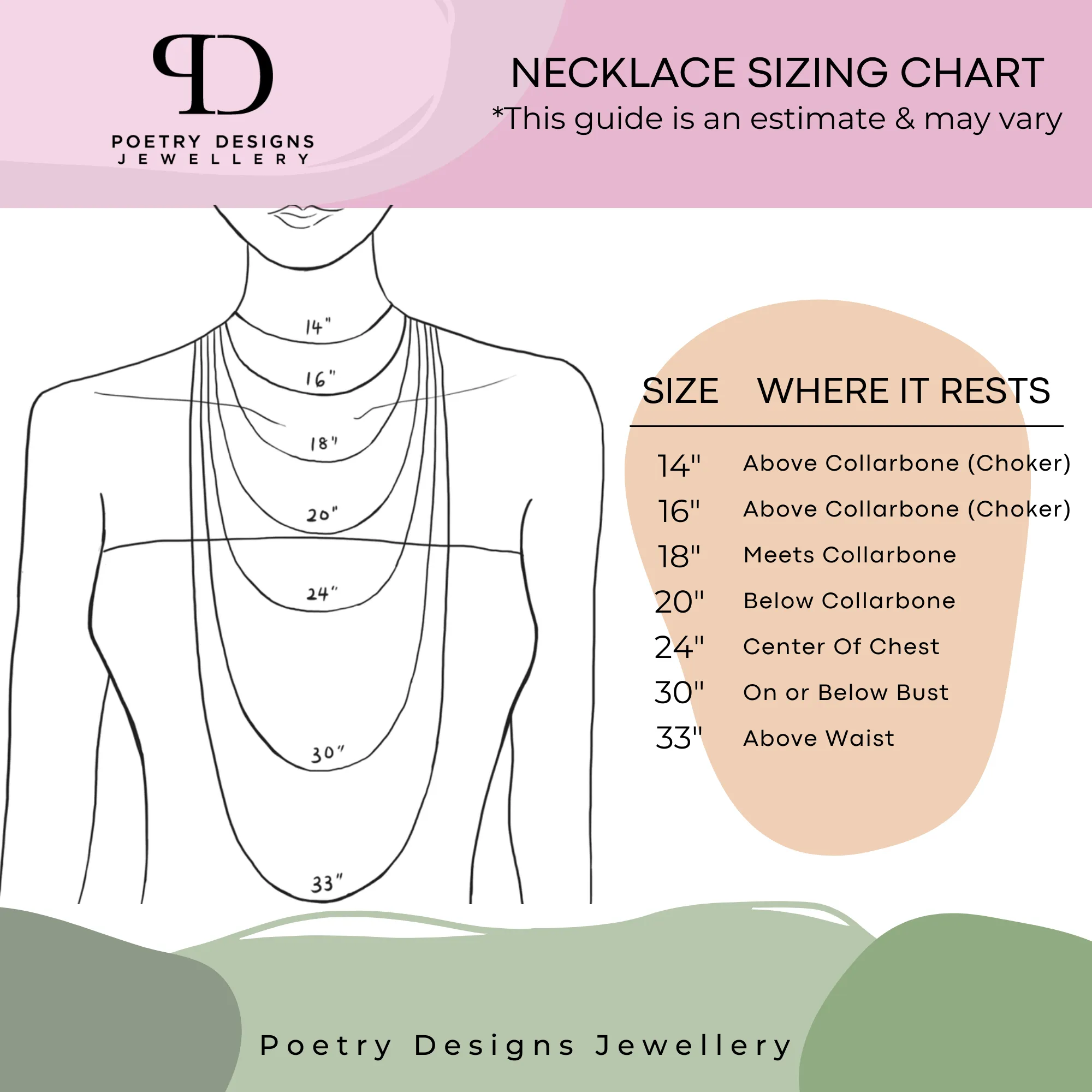 Bridal & Bridesmaids Pendant Necklace Set Gold- Sydney
