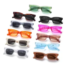 Candy Colour Square Frame Sunglasses