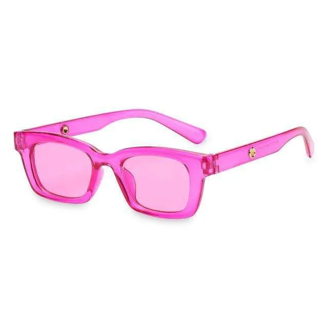 Candy Colour Square Frame Sunglasses