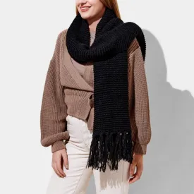 chunky knit scarf