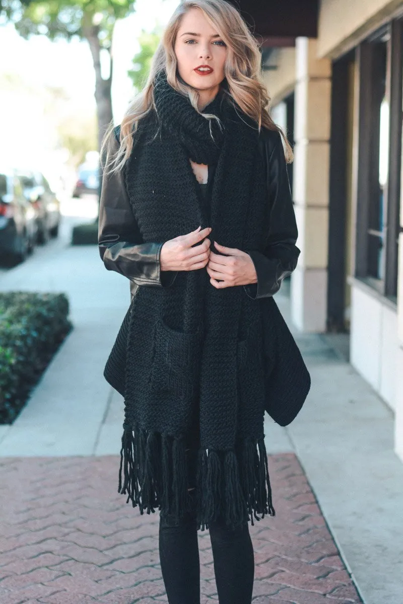 Chunky Oversized Pocket Scarf (7 colors)
