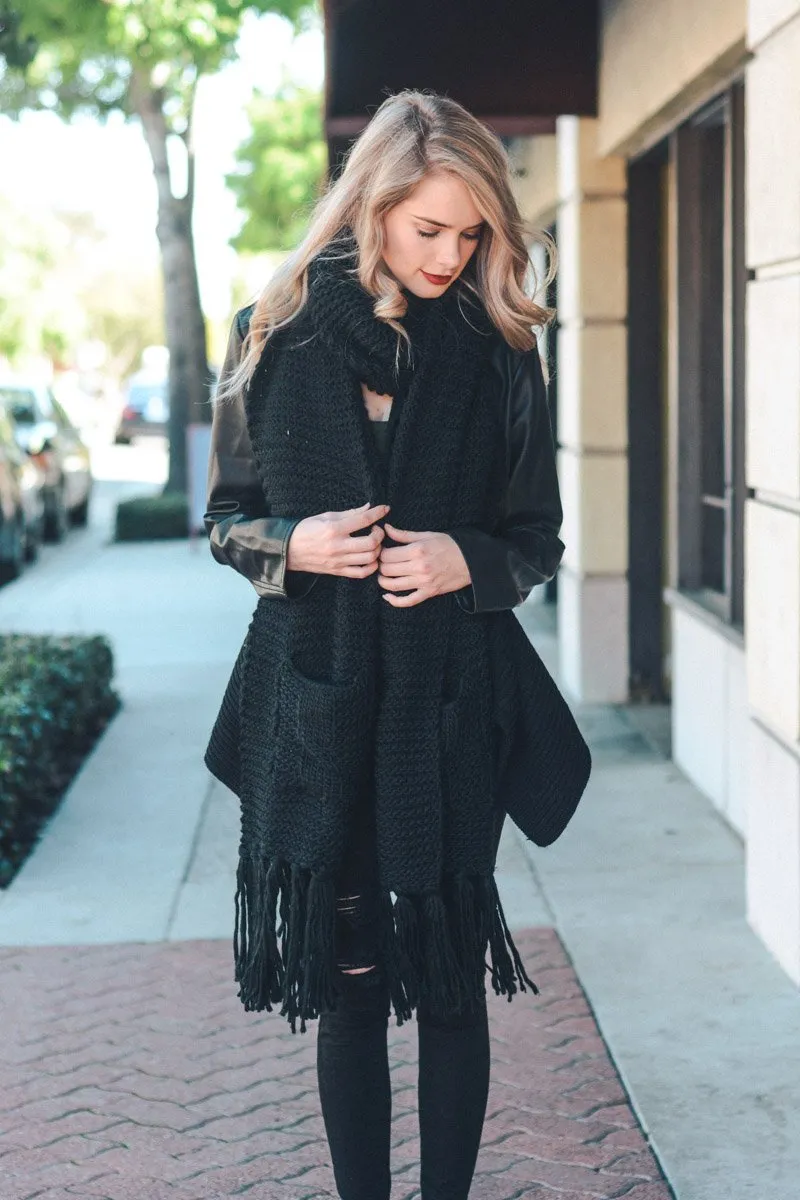 Chunky Oversized Pocket Scarf (7 colors)