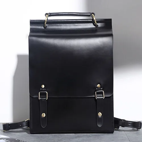 Classic Satchel Laptop Leather School Backpack for Women