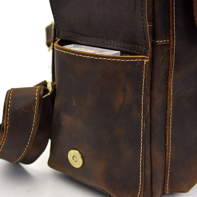 Classic Vintage Handcrafted Leather Backpack