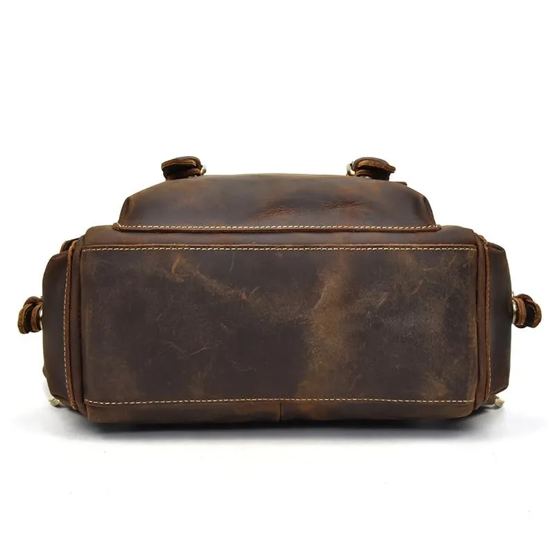 Classic Vintage Handcrafted Leather Backpack