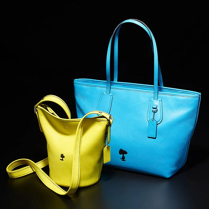 Coach x Peanuts Limited Edition Yellow Bleeker Mini Duffel Crossbody Bag