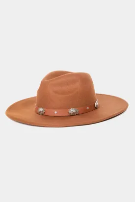CONCHO SHELL BAND FEDORA HAT
