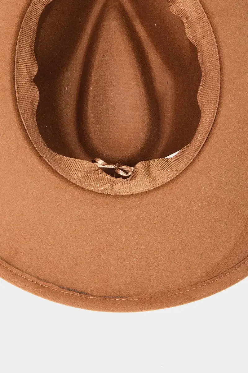 CONCHO SHELL BAND FEDORA HAT