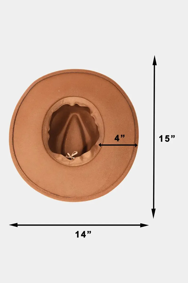 CONCHO SHELL BAND FEDORA HAT