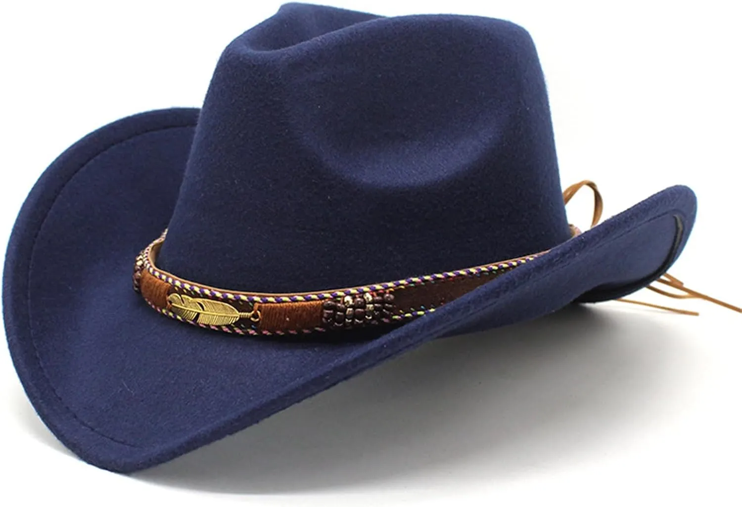 Cowboy Hat for Women and Men Western Cowboy & Cowgirl Hat Pinch Front Wide Brim Style Men Fedora Hats