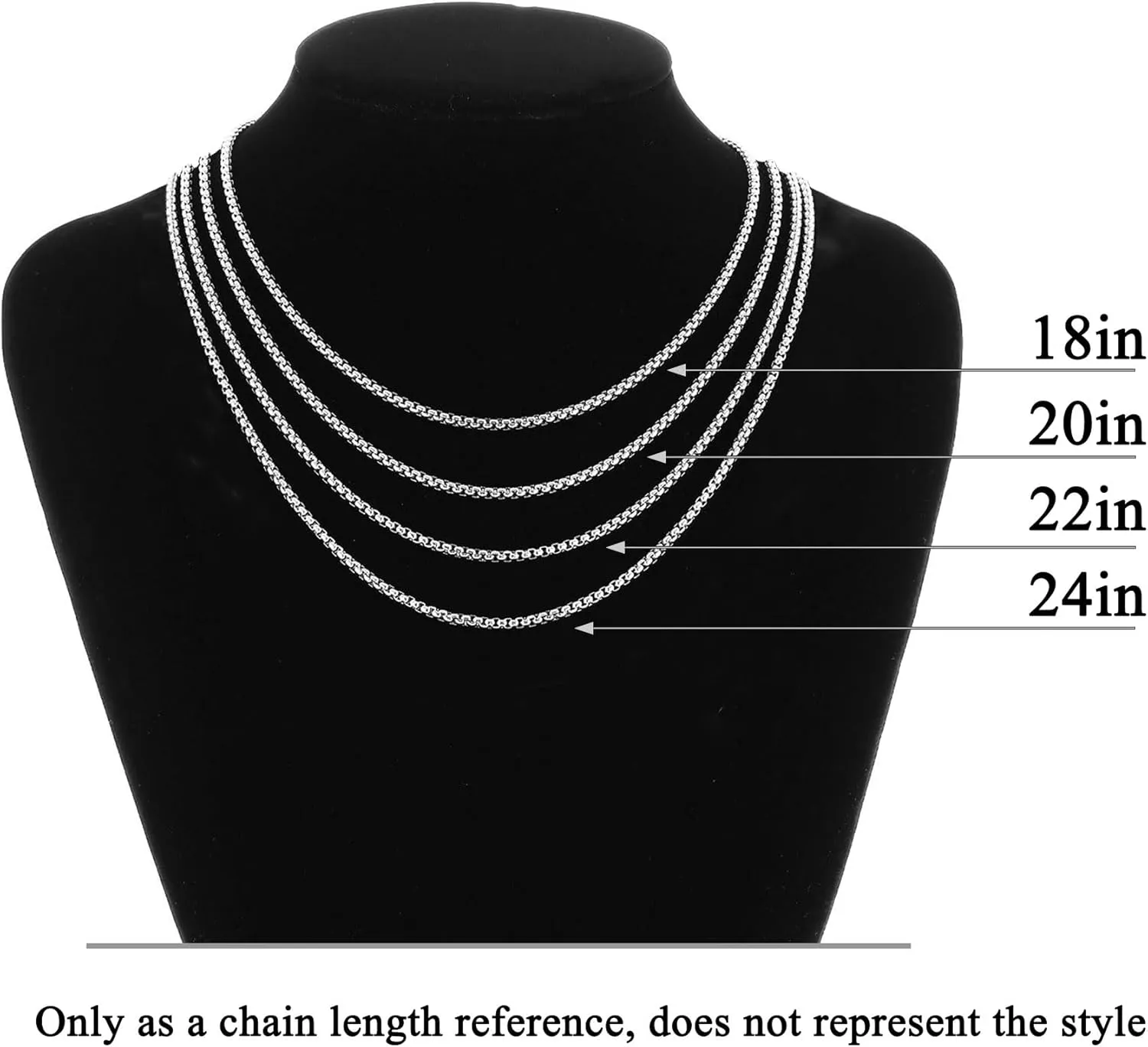 Cross Necklace for Men | Silver Stainless Steel Christian Pendant with 18/20/22/24inch Cuban Chain for Daily Wear