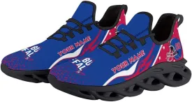 Custom Football Sneakers City Sports Slip-on Shoes Personalized Name Number, Gifts for Football Fans Men Women