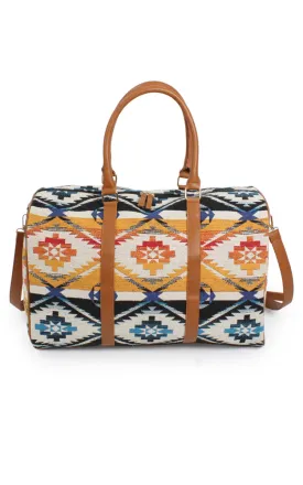 EBD10702 AZTEC PATTERN DUFFLE BAG