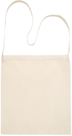 Essential cross shoulder cotton tote bag