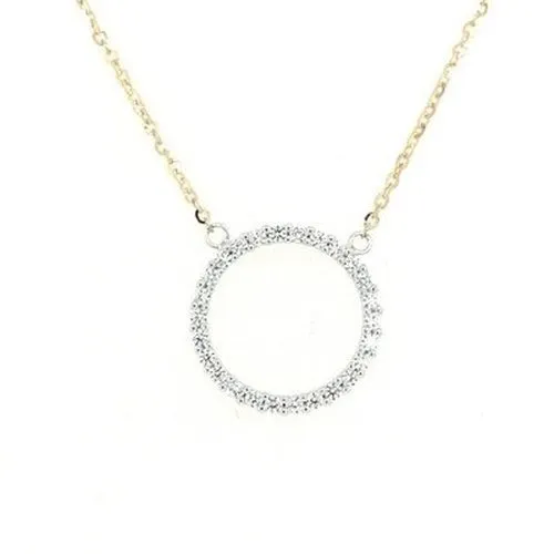 Full Circle CZ 9ct Necklace