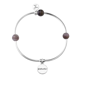 Godmother | Soft Bangle Charm Bracelet | Botswana