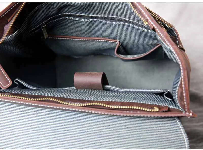 Handmade Classic Vintage Leather Backpack for Men