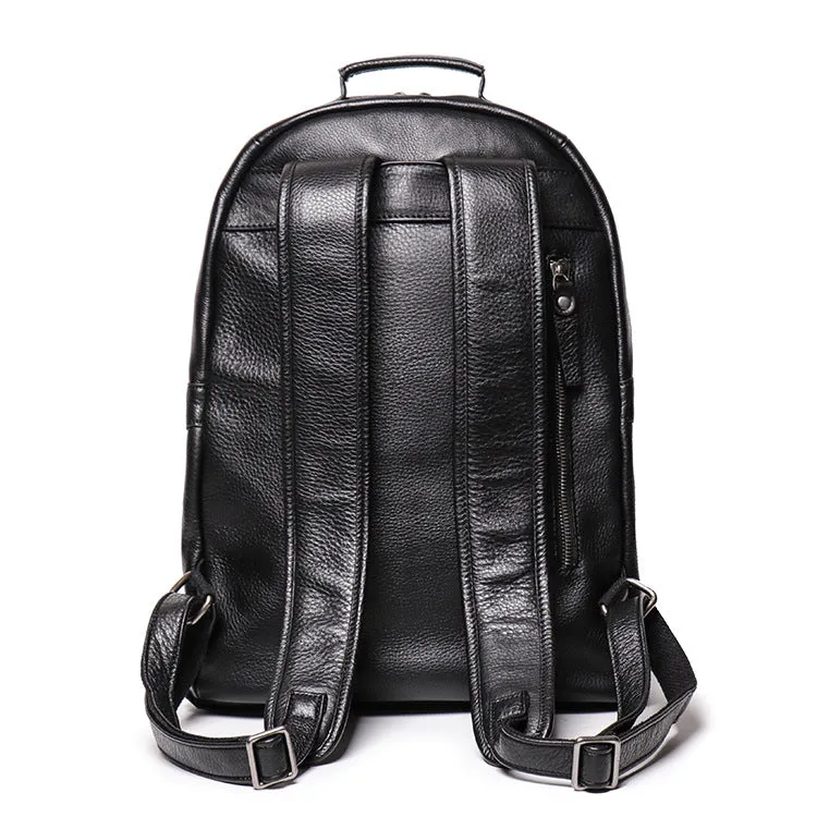 Handmade Full Grain Leather School Backpack for Men Laptop Bag Travel Backpack