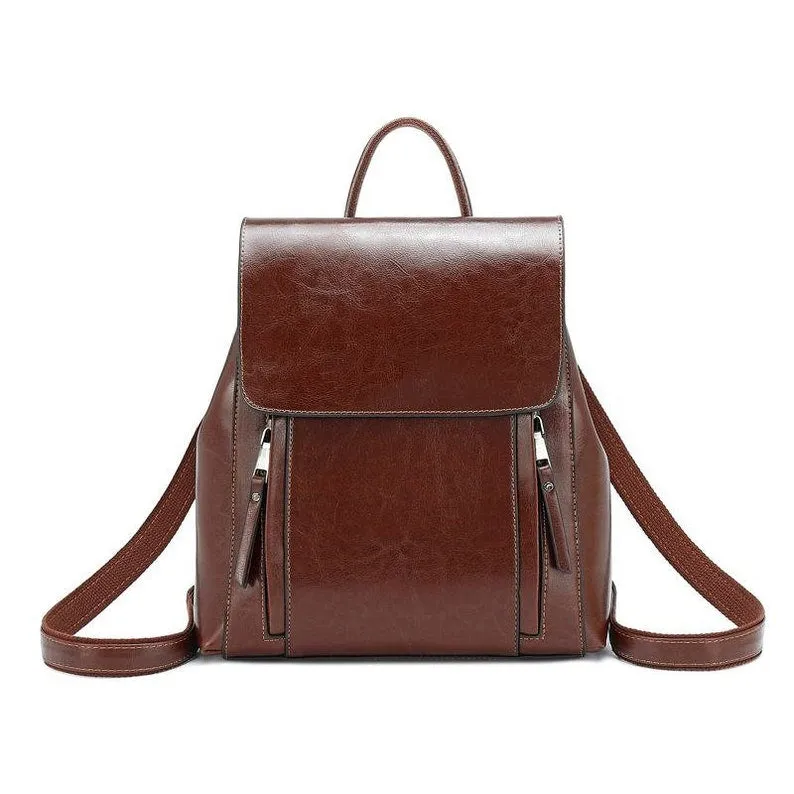 Handmade Resistance Genuine Leather Backpack Unisex