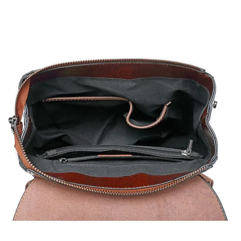 Handmade Resistance Genuine Leather Backpack Unisex