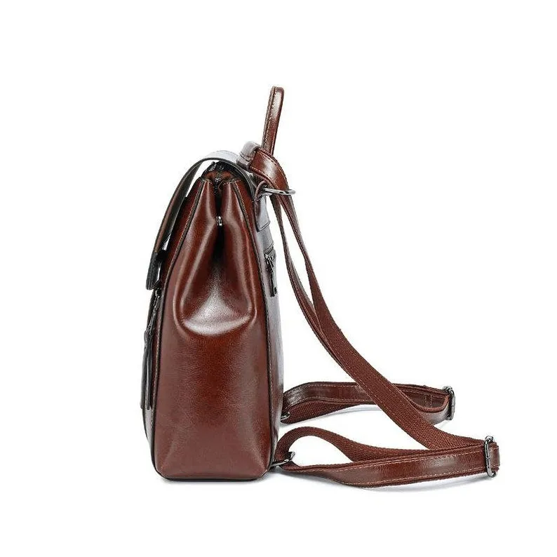 Handmade Resistance Genuine Leather Backpack Unisex