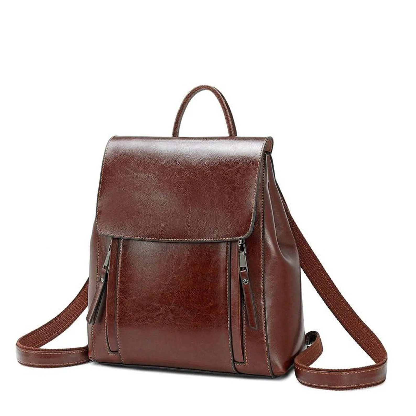 Handmade Resistance Genuine Leather Backpack Unisex
