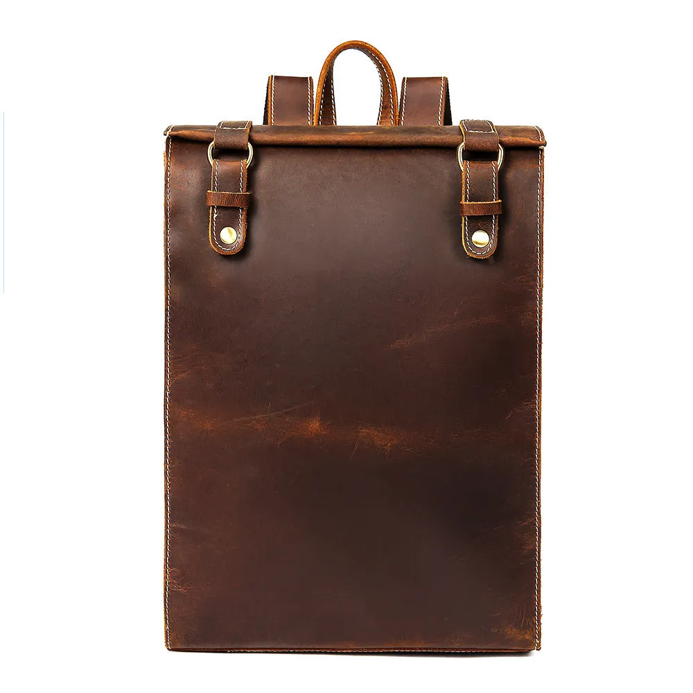 Handmade Vintage Leather Traveling Backpack 2512
