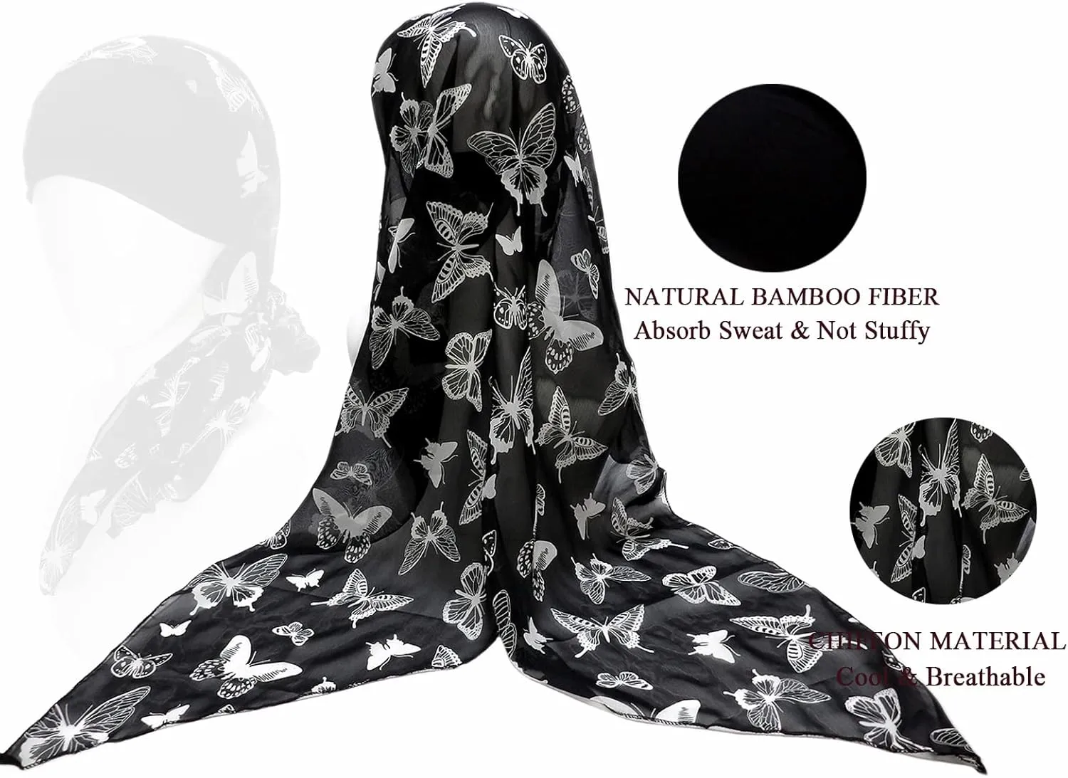 Headwear for Women Sleep Beanie Head Scarf for Bald Wraps Cancer Hats Turbans