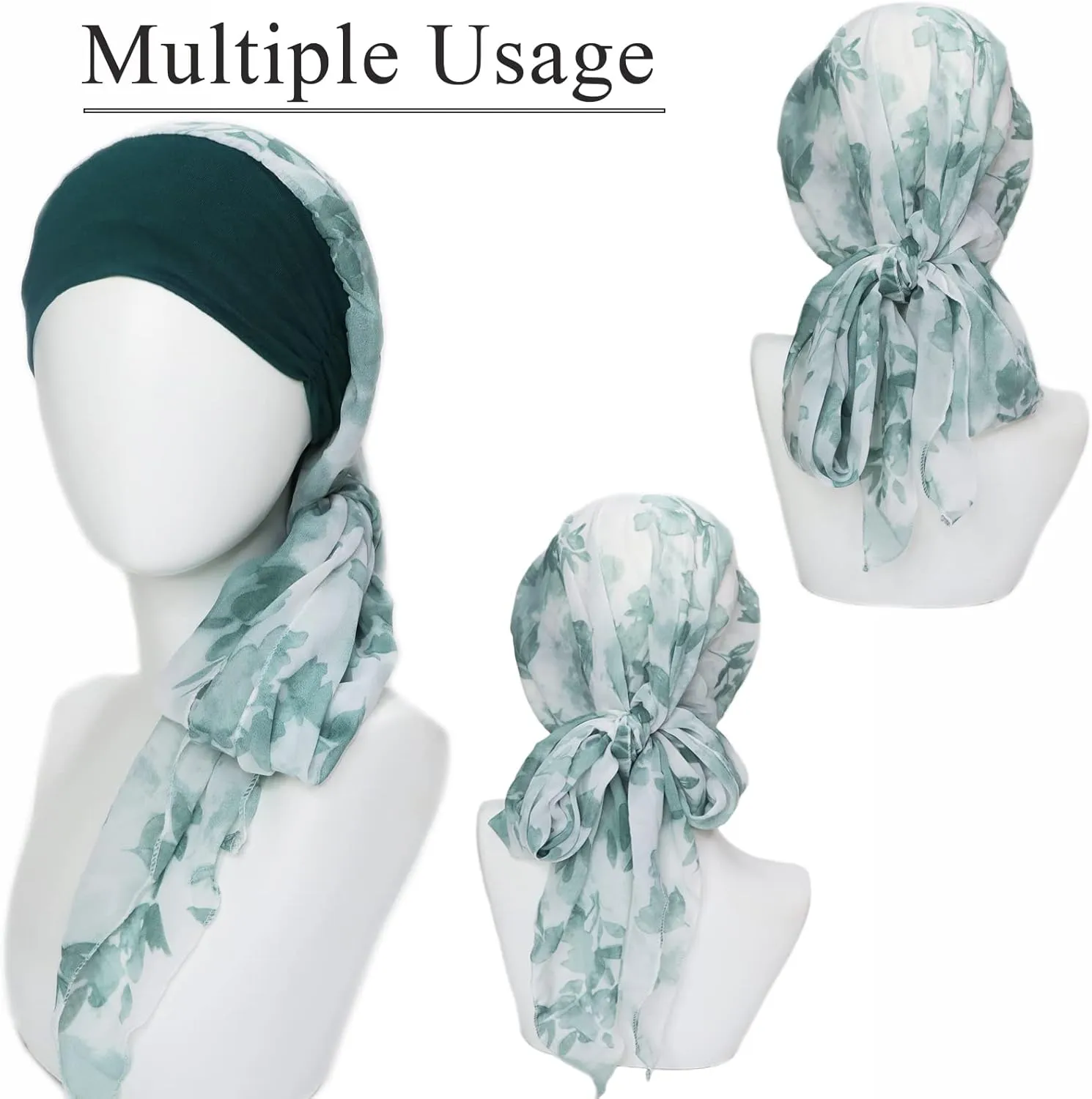 Headwear for Women Sleep Beanie Head Scarf for Bald Wraps Cancer Hats Turbans