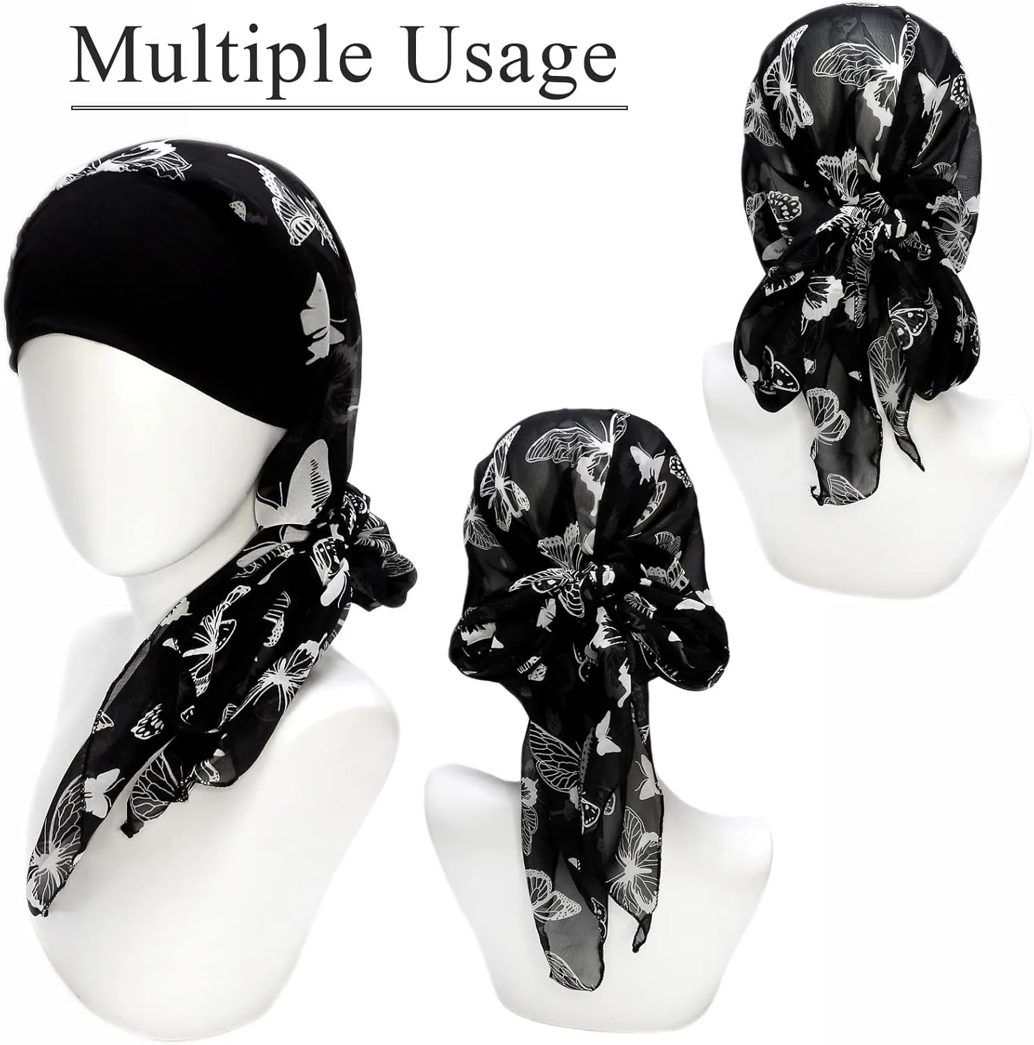 Headwear for Women Sleep Beanie Head Scarf for Bald Wraps Cancer Hats Turbans