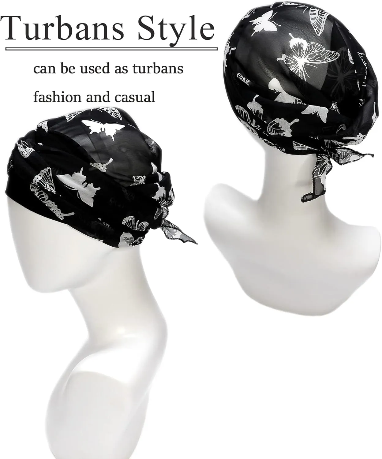 Headwear for Women Sleep Beanie Head Scarf for Bald Wraps Cancer Hats Turbans