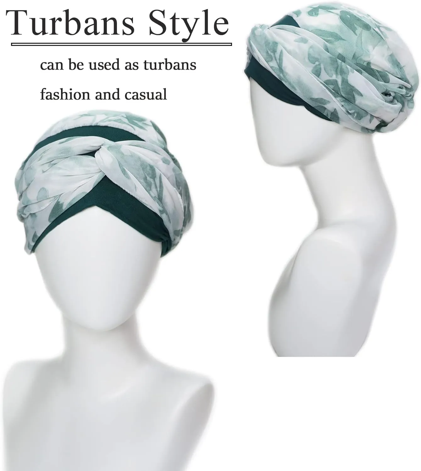 Headwear for Women Sleep Beanie Head Scarf for Bald Wraps Cancer Hats Turbans