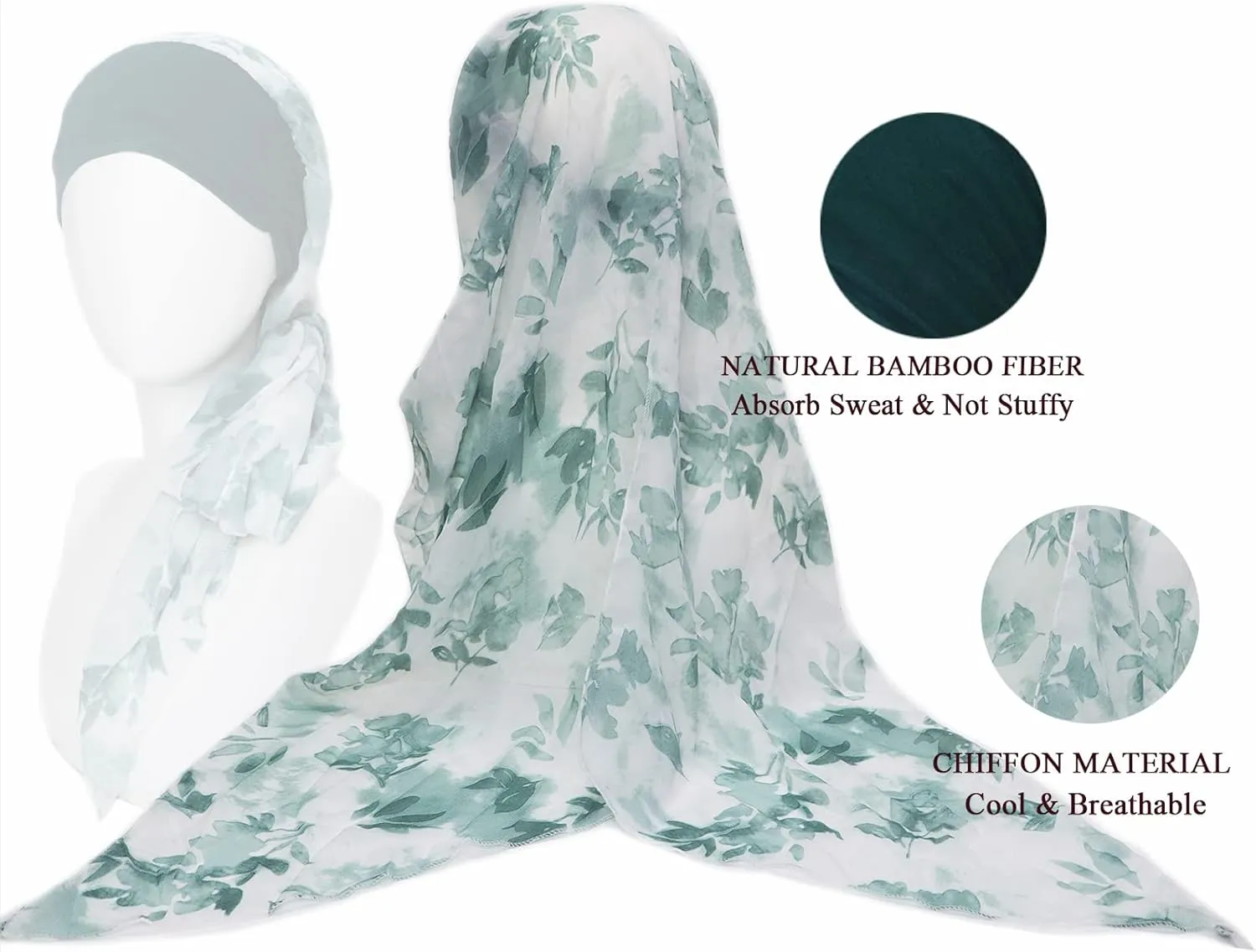 Headwear for Women Sleep Beanie Head Scarf for Bald Wraps Cancer Hats Turbans