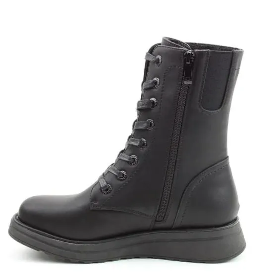 Heavenly Feet "Martina4Rose" Black High Rise Ankle boot