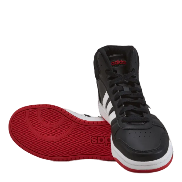 Hoops 2.0 Mid Shoes Core Black / Cloud White / Vivid Red