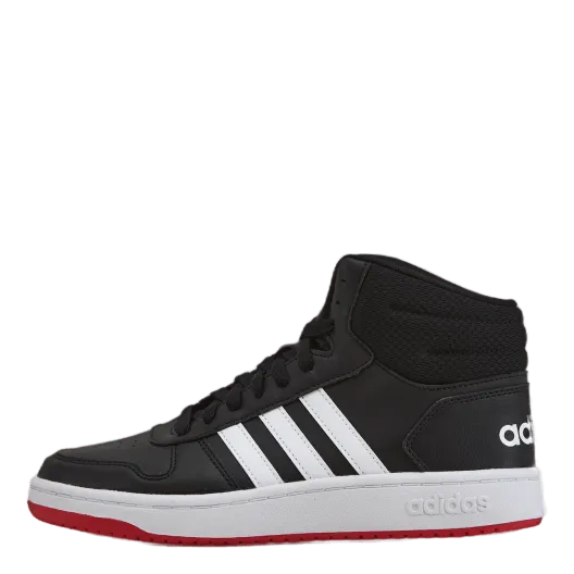 Hoops 2.0 Mid Shoes Core Black / Cloud White / Vivid Red