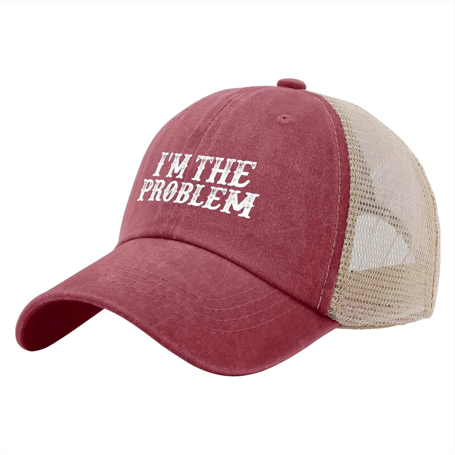 I'm The Problem Trucker Hat Women Trendy Mesh Trucker Hats for Summer