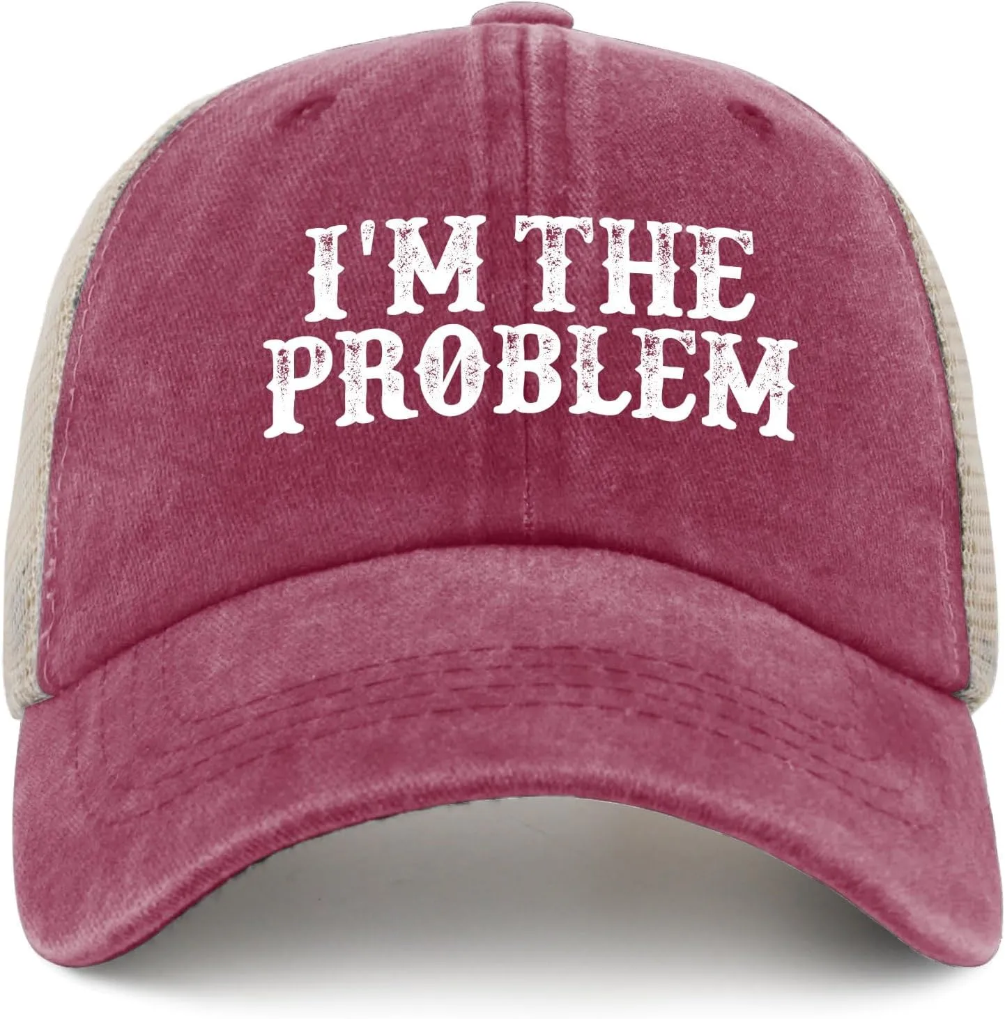 I'm The Problem Trucker Hat Women Trendy Mesh Trucker Hats for Summer